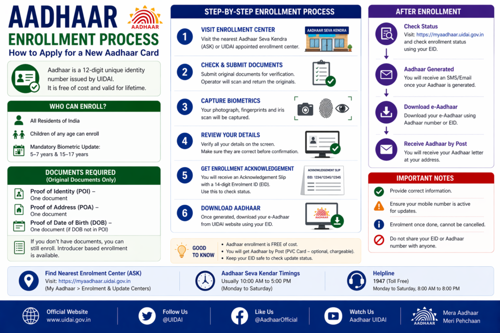 Aadhaar Enrollment Process