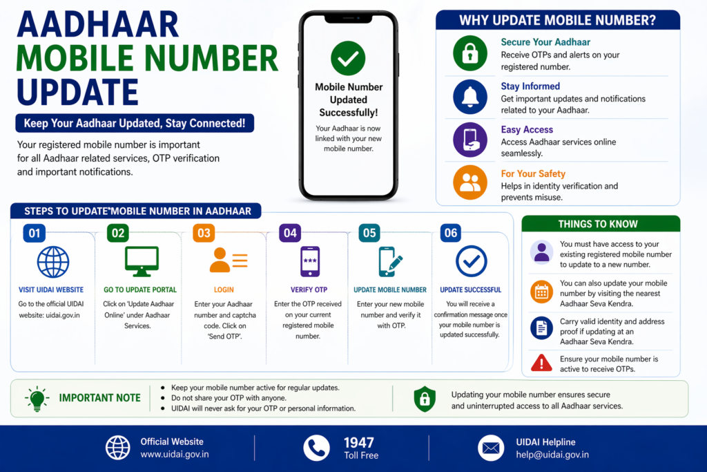 Aadhaar Mobile Number Update