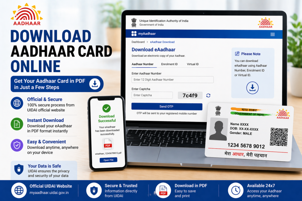 Download your Aadhaar card online