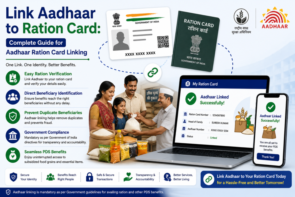 Link Aadhaar to your ration card