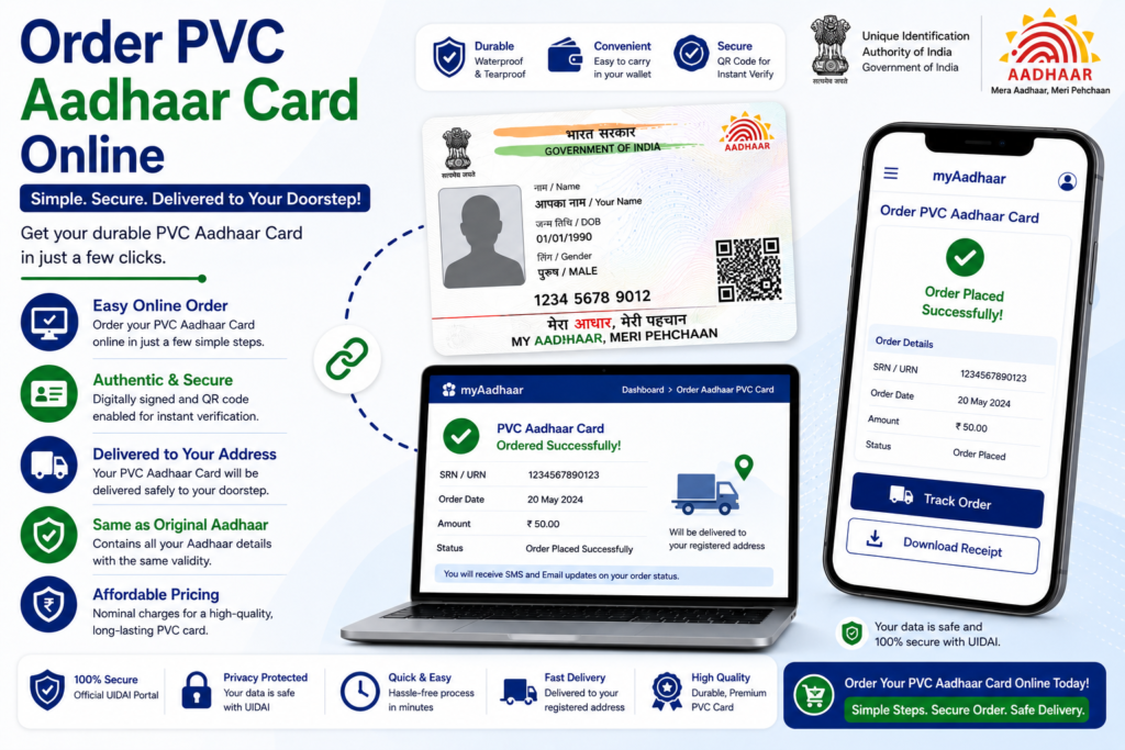 Order PVC Aadhaar Card Online